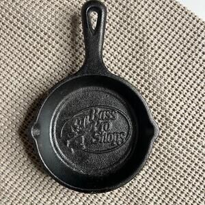 Vintage Lodge Cast Iron Skillet USA Made Mini Fry Pan Single Bass Pro Shop